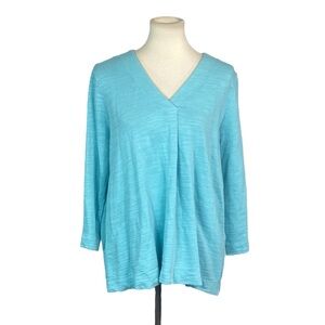 Woman’s Pure Jill v neck cotton top size L